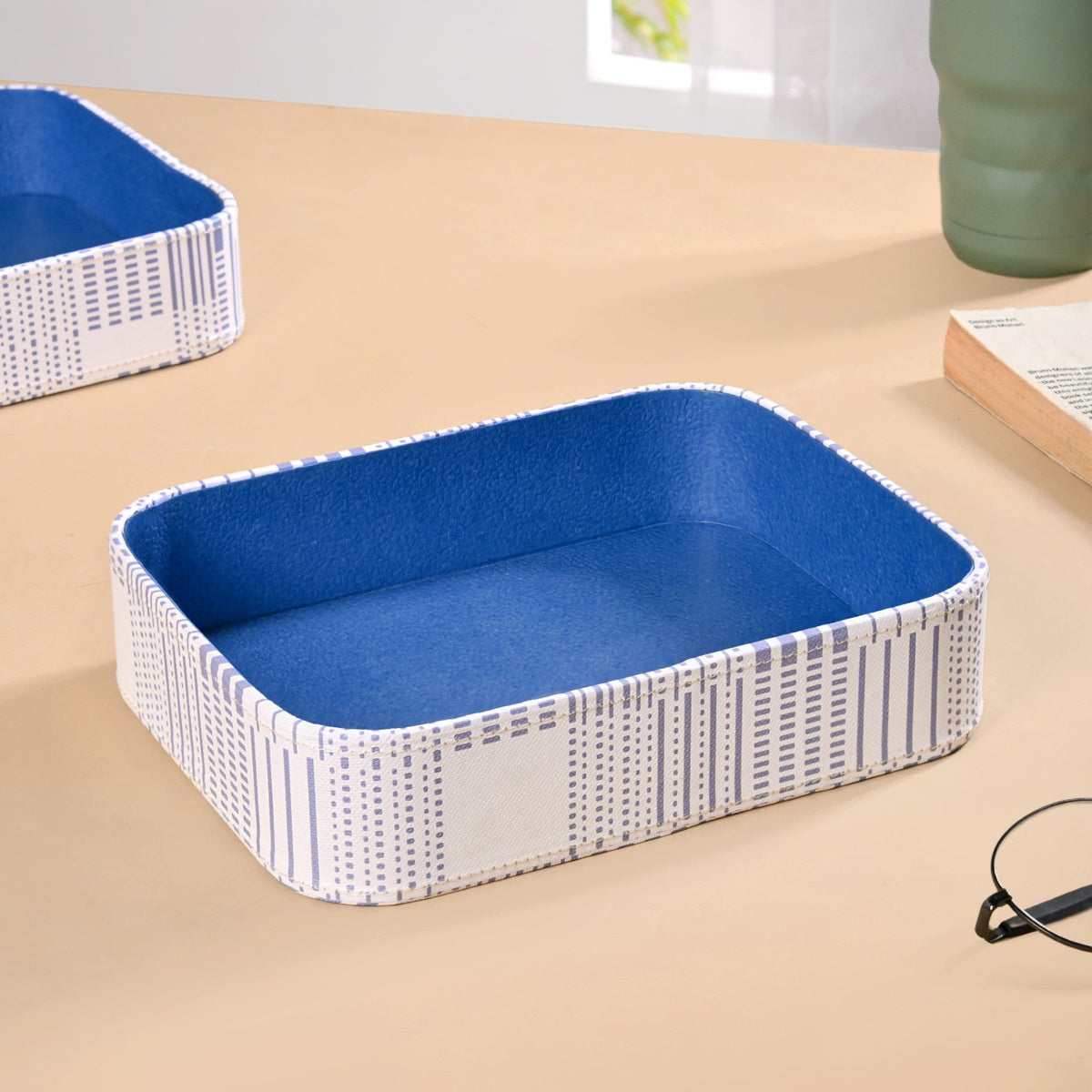 Dots And Dash Storage Organisation Tray Set Of 2 Nestasia