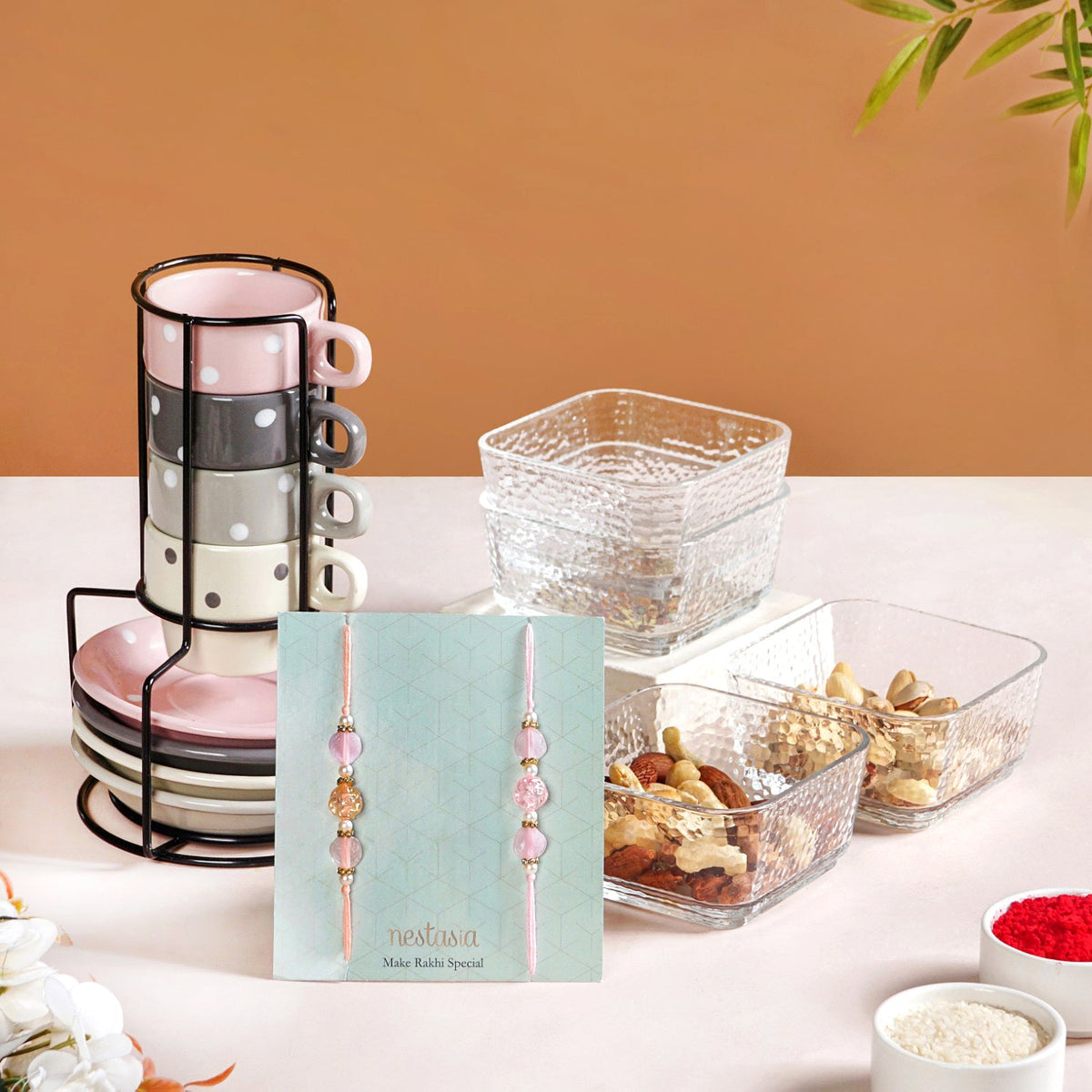 Dots And Knots Rakhi Gift Hamper Nestasia