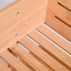 Double Tier Bamboo Storage Basket Nestasia