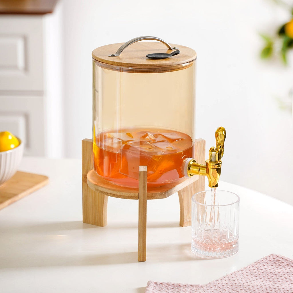 Drink Dispenser Amber 3600ml Nestasia