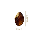 Amber Gemstone Drop Earrings Nestasia