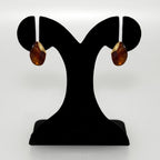 Amber Gemstone Drop Earrings Nestasia