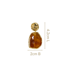 Marble Veil Dangle Earrings Amber Nestasia