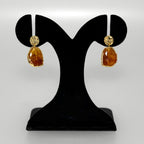 Marble Veil Dangle Earrings Amber Nestasia