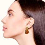Marble Veil Dangle Earrings Amber Nestasia