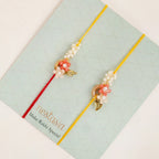 Dual Flower Rakhi Gift Set Nestasia