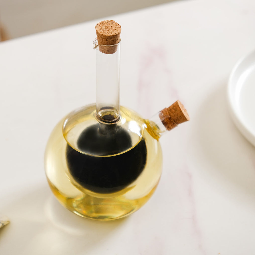 2 in 1 Oil And Balsamic Vinegar Cruet Bottle Nestasia