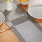Dual Tone Reversible Table Runner Silver 180x30cm Nestasia