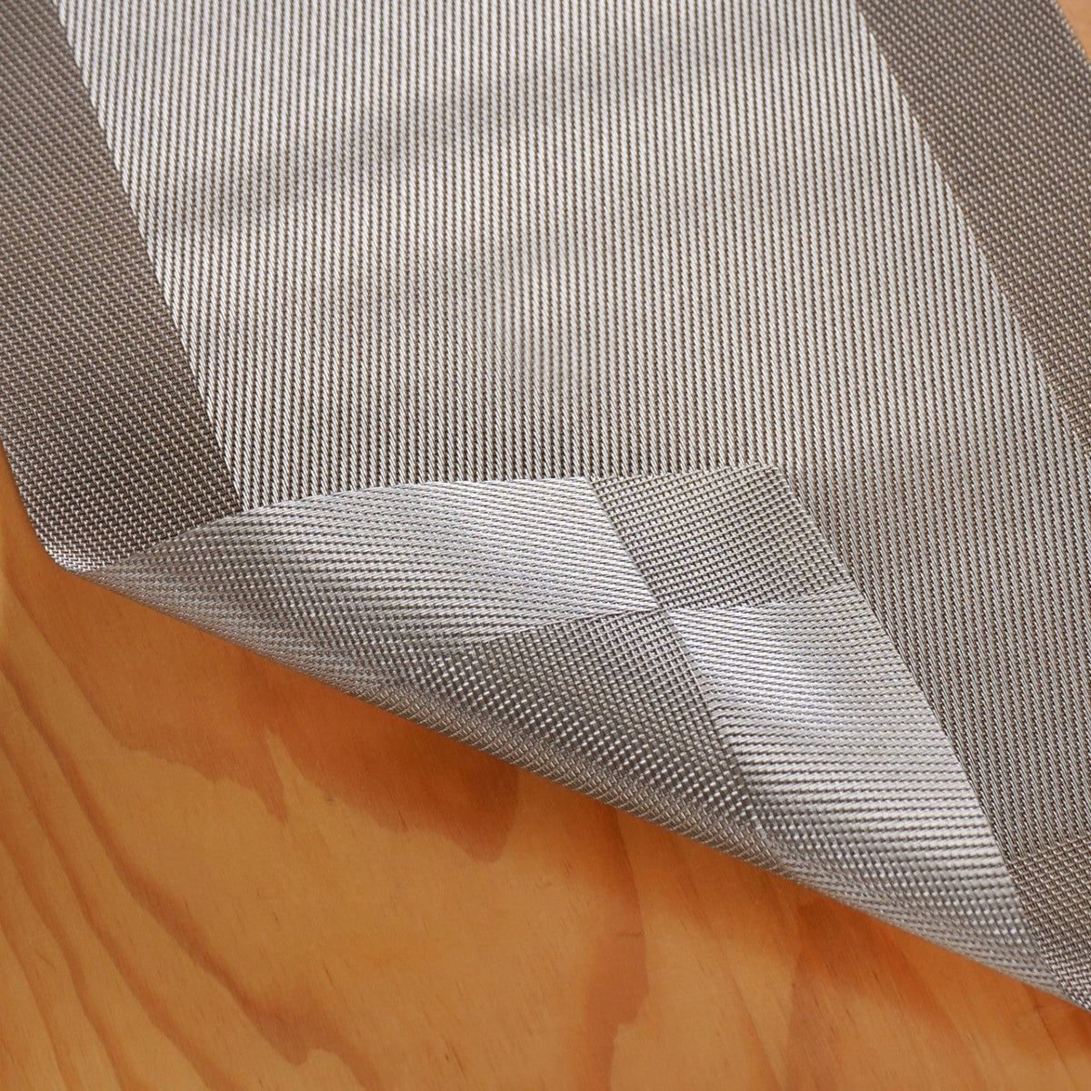 Dual Tone Reversible Table Runner Silver 180x30cm Nestasia