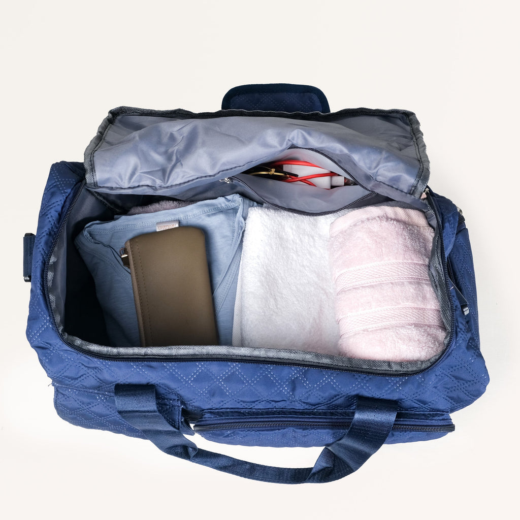 Dova Expandable Duffle Bag Dark Blue Nestasia