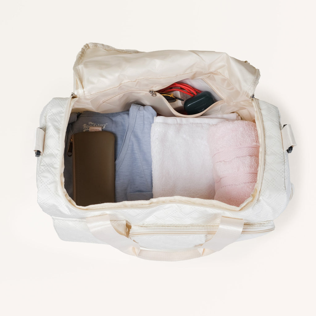 Off-White Dova Adjustable Gym Duffle Bag Nestasia