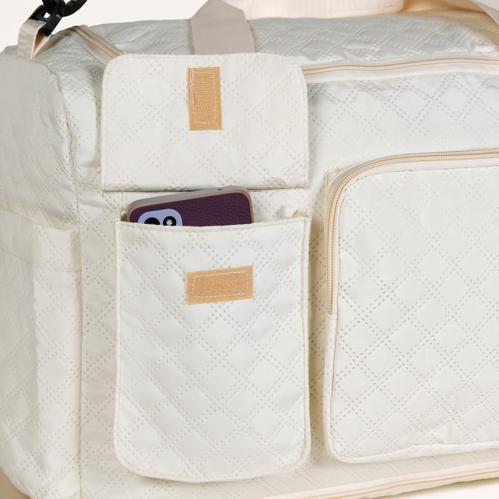 Off-White Dova Adjustable Gym Duffle Bag Nestasia