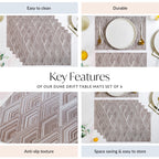 Dune Drift Table Mats Set Of 6 Nestasia