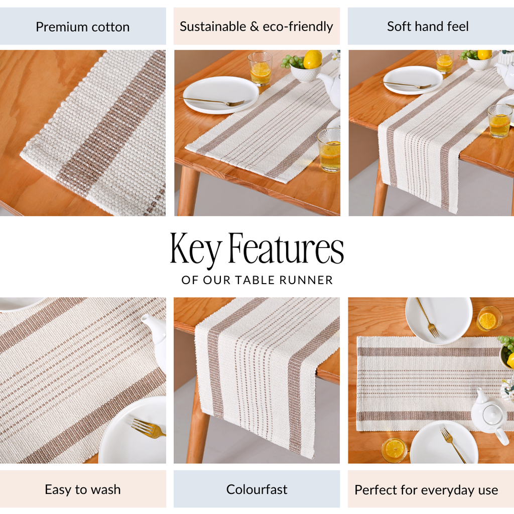 Dune Weave Table Runner 180x33cm Nestasia