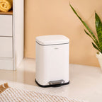 Dustro Metal Pedal Dustbin White 5000ml Nestasia