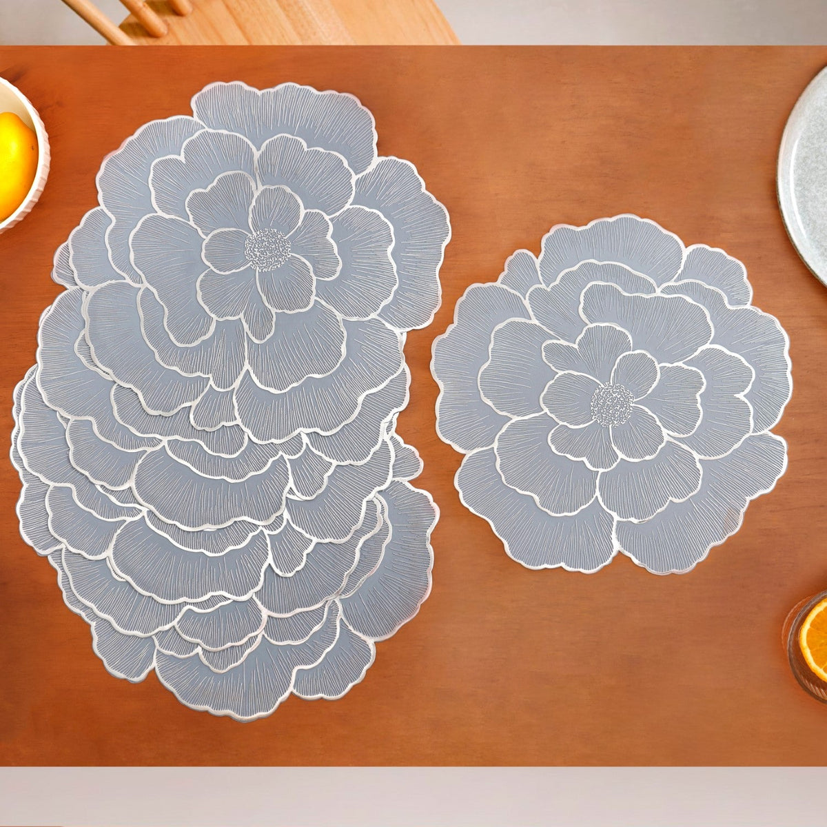 Dusty Dawn Floral Table Mat Set Of 6 Nestasia