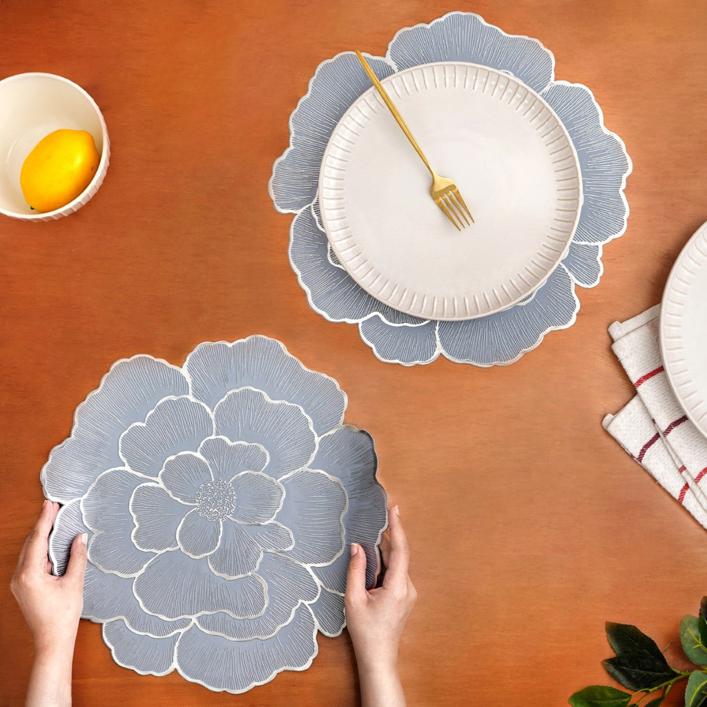 Dusty Dawn Floral Table Mat Set Of 6 Nestasia