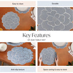 Dusty Dawn Floral Table Mat Set Of 6 Nestasia