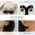 Ginkgo Foliage Earrings Nestasia