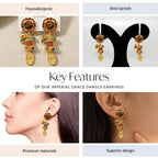 Imperial Grace Dangle Earrings Nestasia