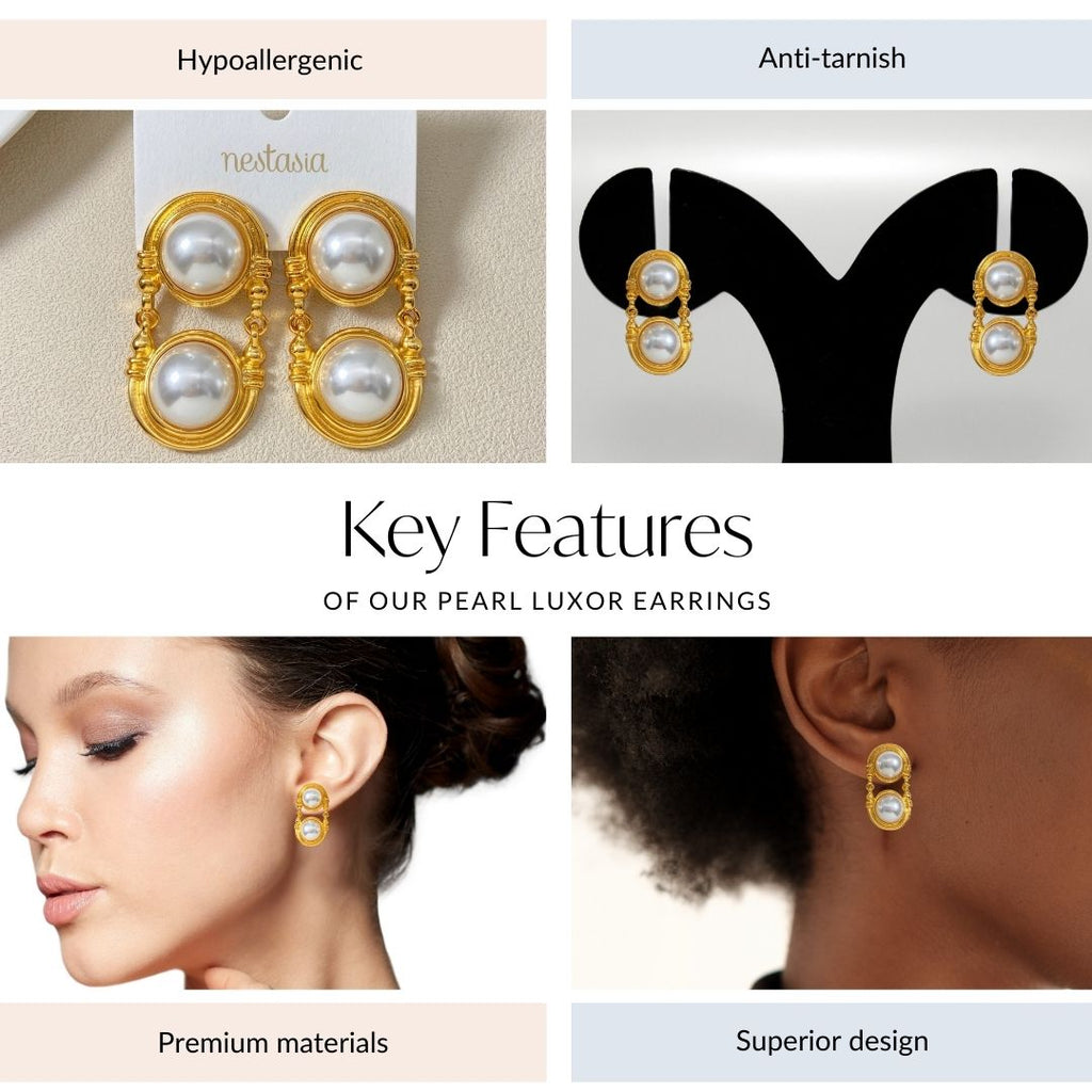 Pearl Luxor Earrings Nestasia