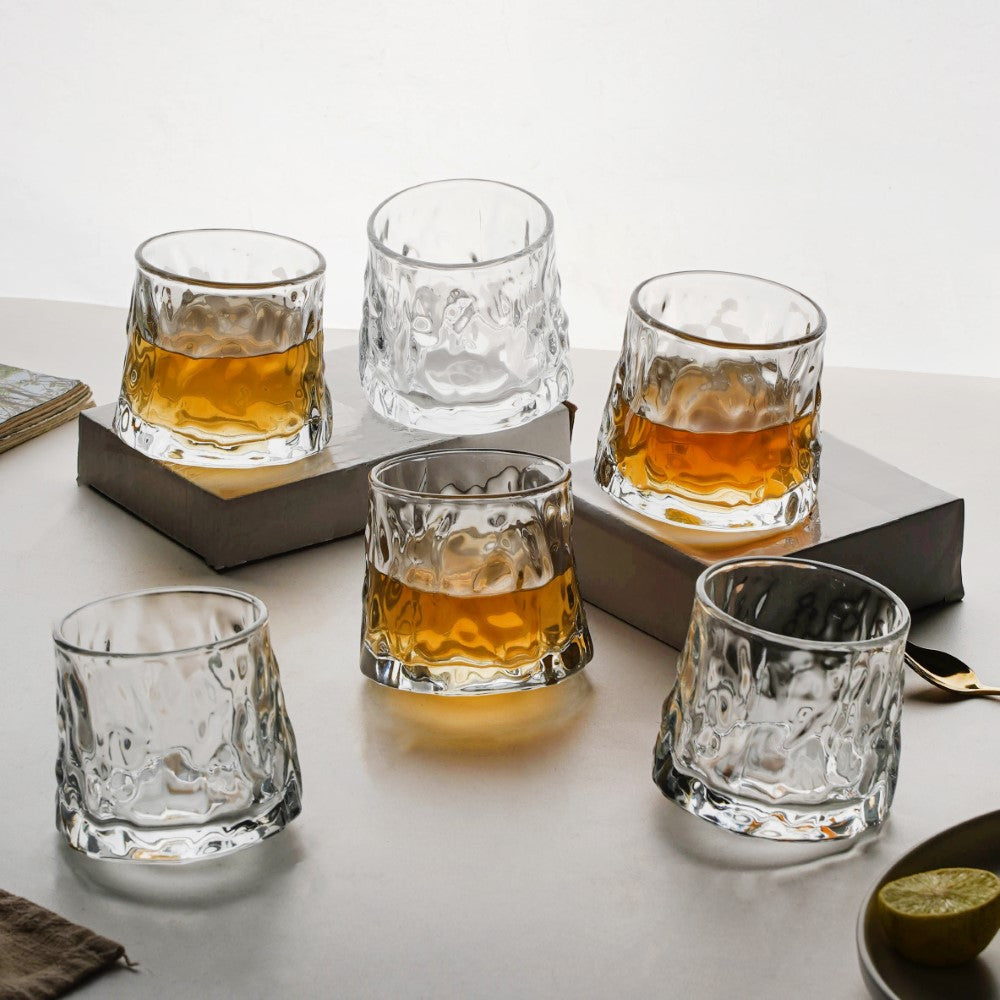 Rotating Glass Set Of 6 150ml Nestasia