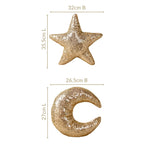 Moon And Star Sequin Throw Pillow Set Of 2 Nestasia