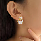 Gold Ellipse Drops Nestasia