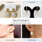 Tidal Bliss Earrings Gold Nestasia