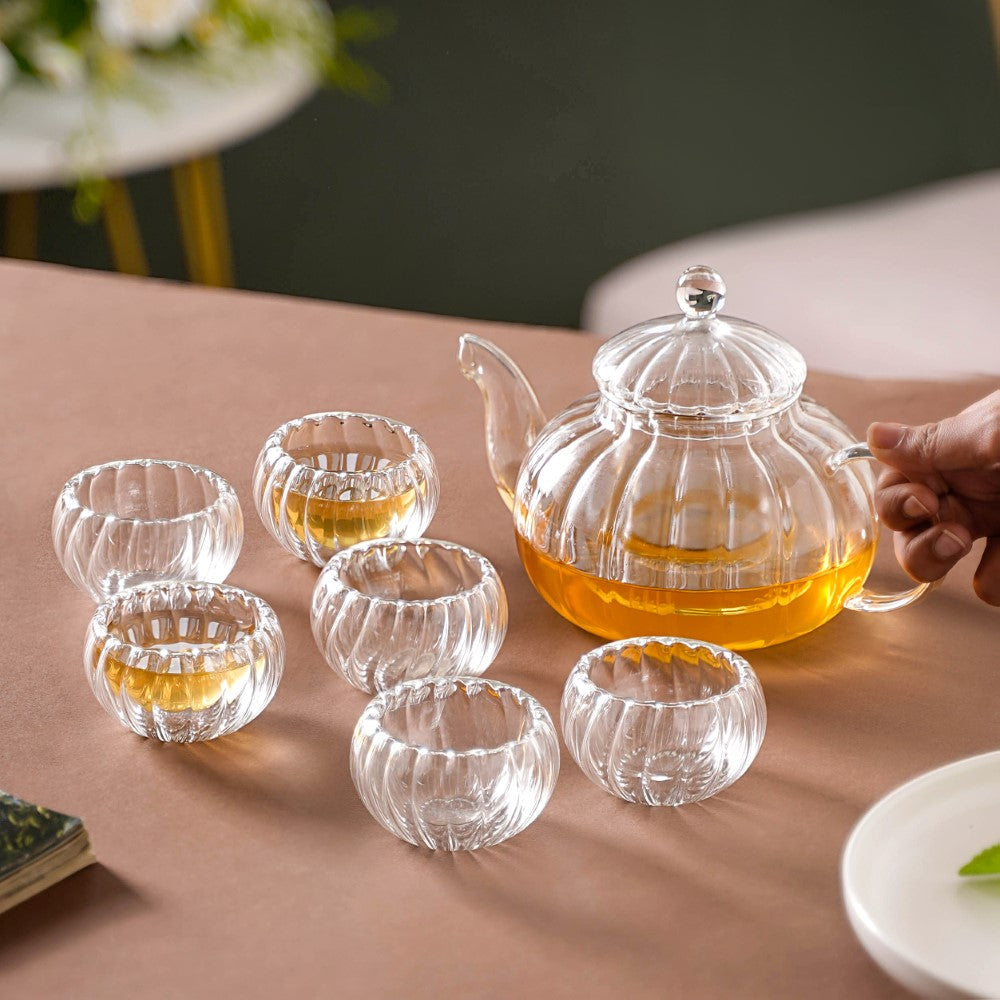Tea Serving Pot And Cup Set Nestasia