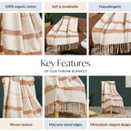 Earthline Cotton Comfort Throw Nestasia