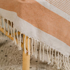 Earthtone Stripes Cotton Throw Nestasia