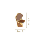 Earthy Blossom Gold Studs Nestasia