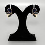 Black Blossom Gold Studs Nestasia