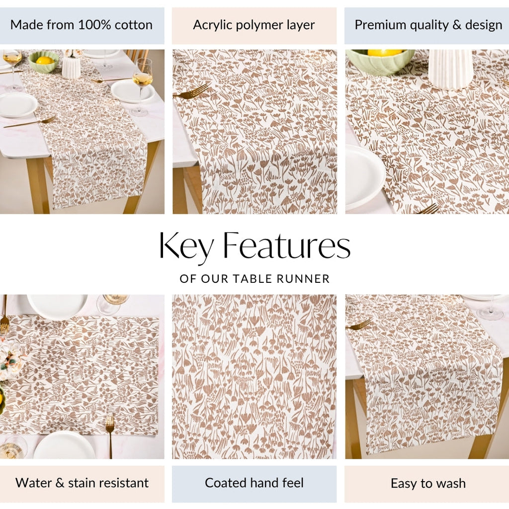 Desert Dusk 6 Seater Cotton Runner 185x35cm Nestasia
