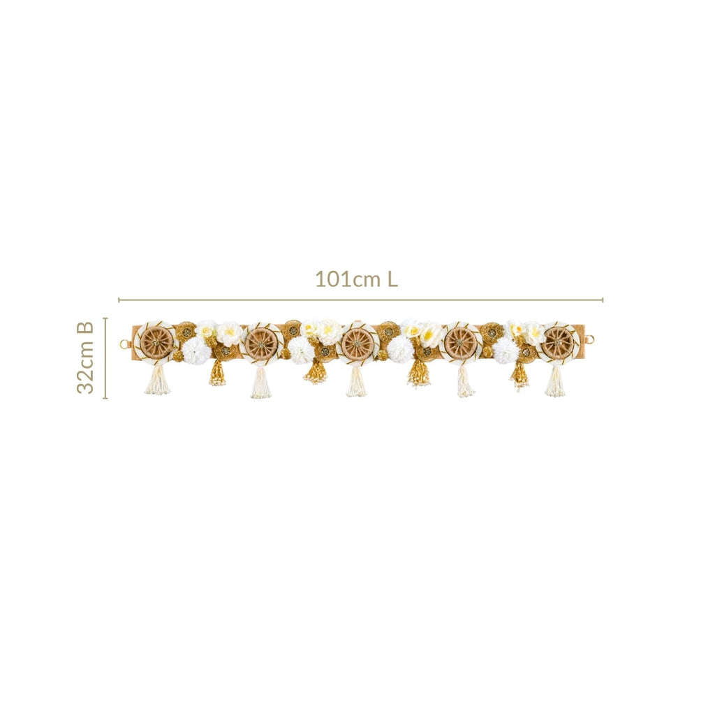 Eco Concious Floral Wall Hanging Toran Nestasia