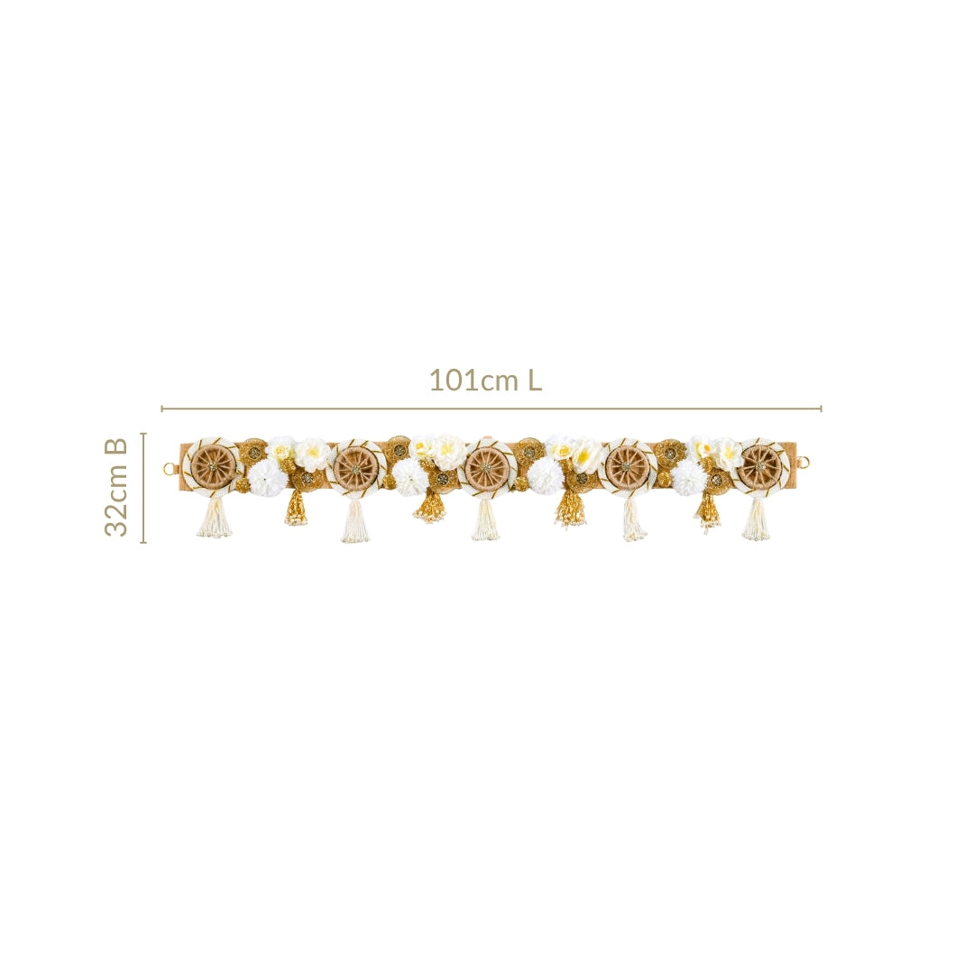 Eco Concious Floral Wall Hanging Toran Nestasia