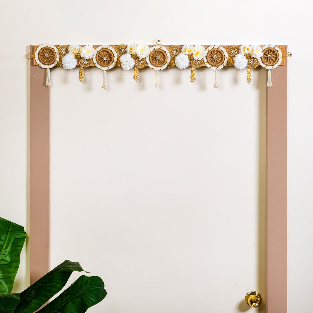 Eco Concious Floral Wall Hanging Toran Nestasia