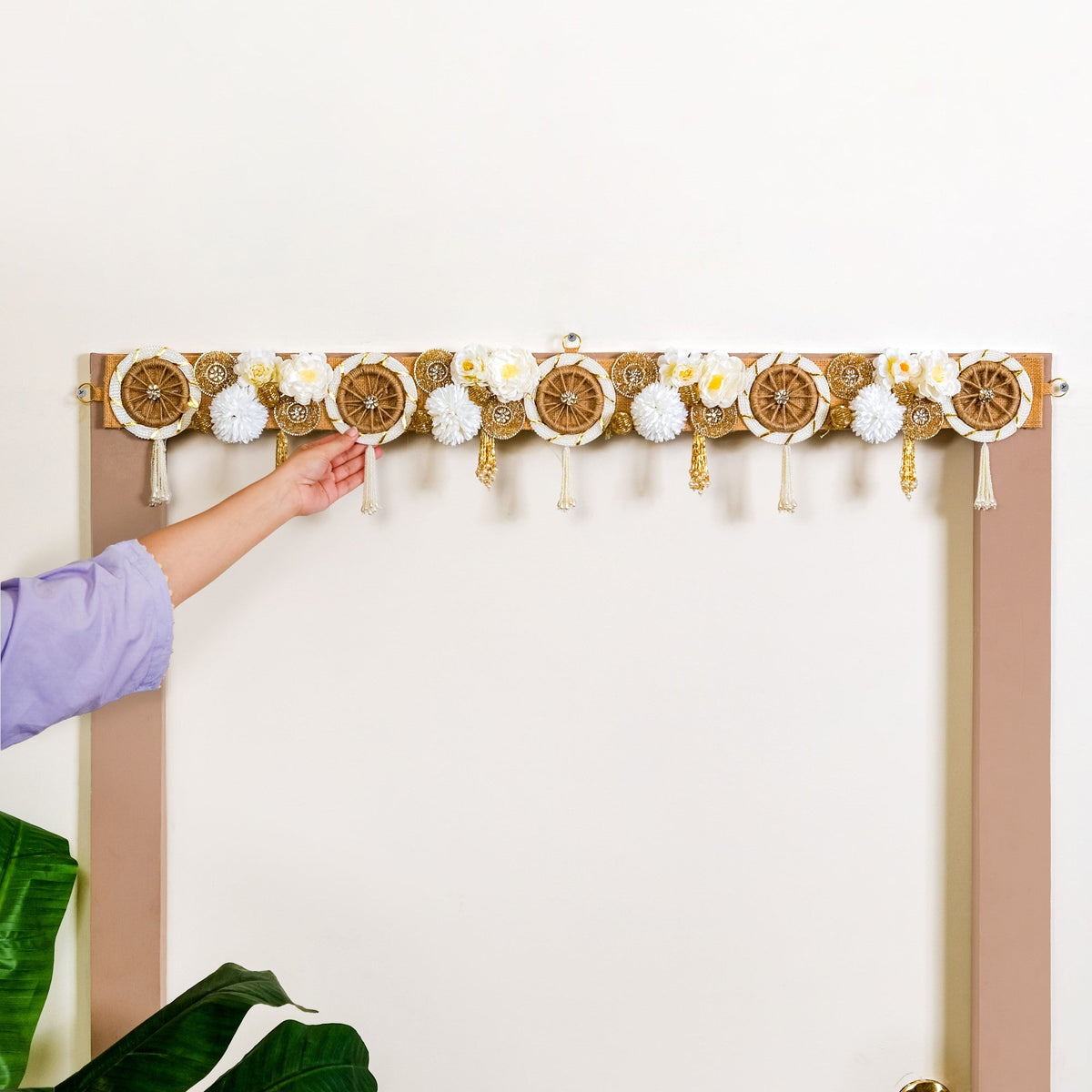 Eco Concious Floral Wall Hanging Toran Nestasia