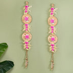 Eco Friendly Sola Flowers Wall Hanging Pink Set Of 2 Nestasia