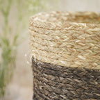 Eco-Friendly Planter Baskets Brown Set of 2 Nestasia