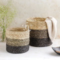 Eco-Friendly Planter Baskets Brown Set of 2 Nestasia