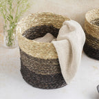 Eco-Friendly Planter Baskets Brown Set of 2 Nestasia