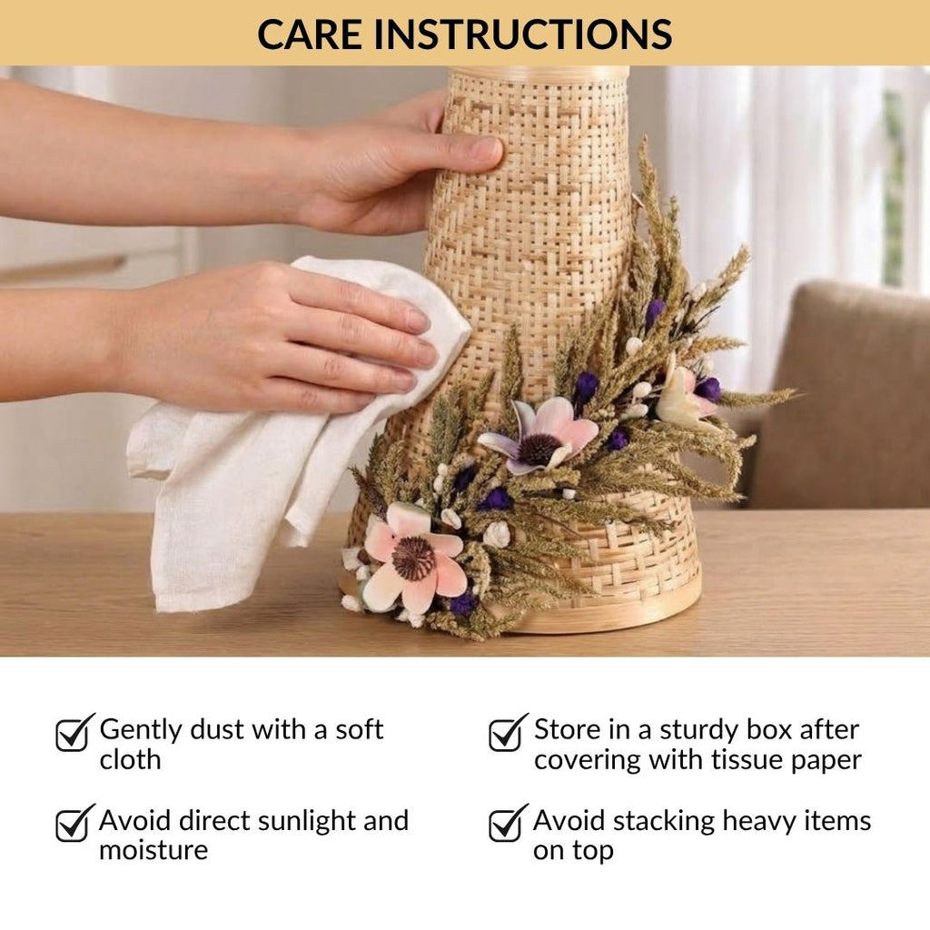 Lumina Eco Friendly Handmade Dried Floral Lantern Nestasia