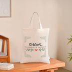 Ecofriendly Quirky Quotes Canvas Tote Bag For Women Set Of 2 Nestasia