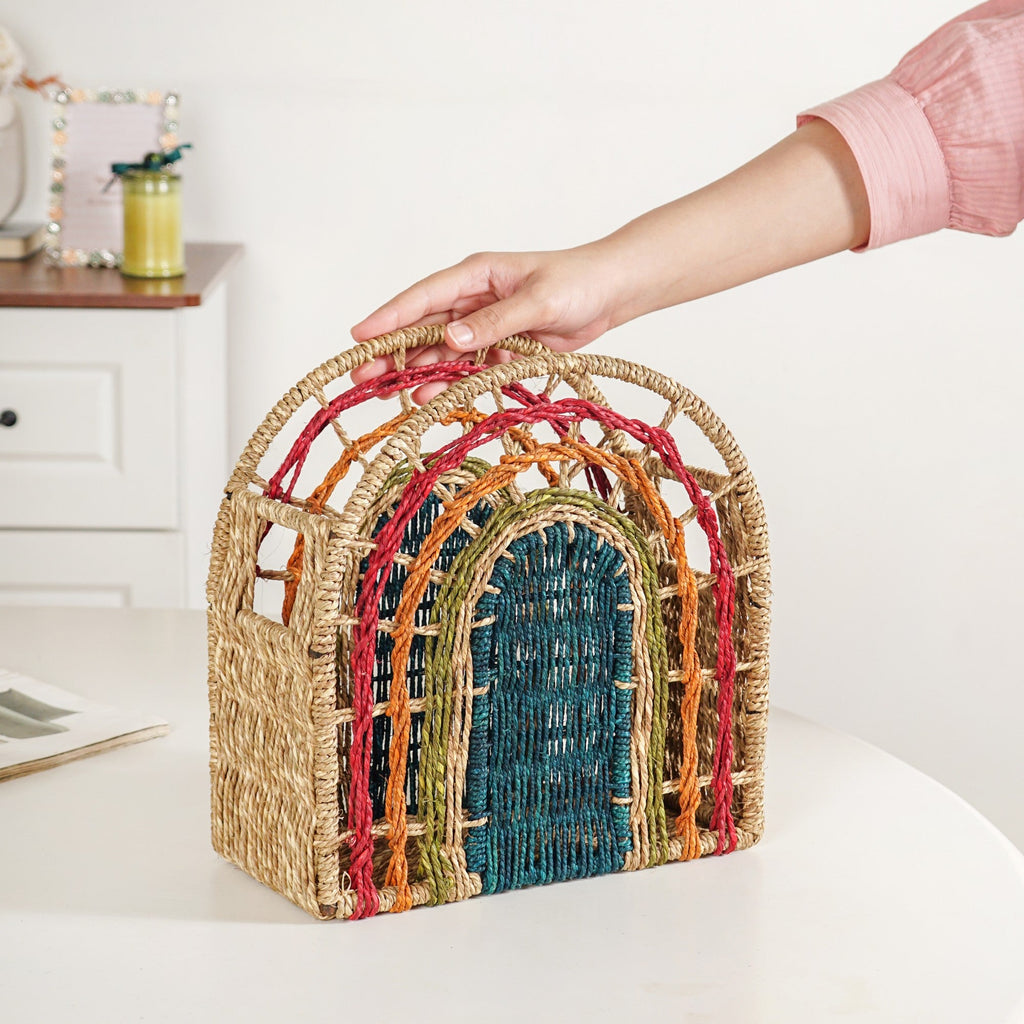 Rainbow Sustainable Sabai Storage Basket Nestasia
