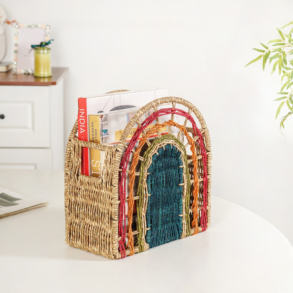 Rainbow Sustainable Sabai Storage Basket Nestasia