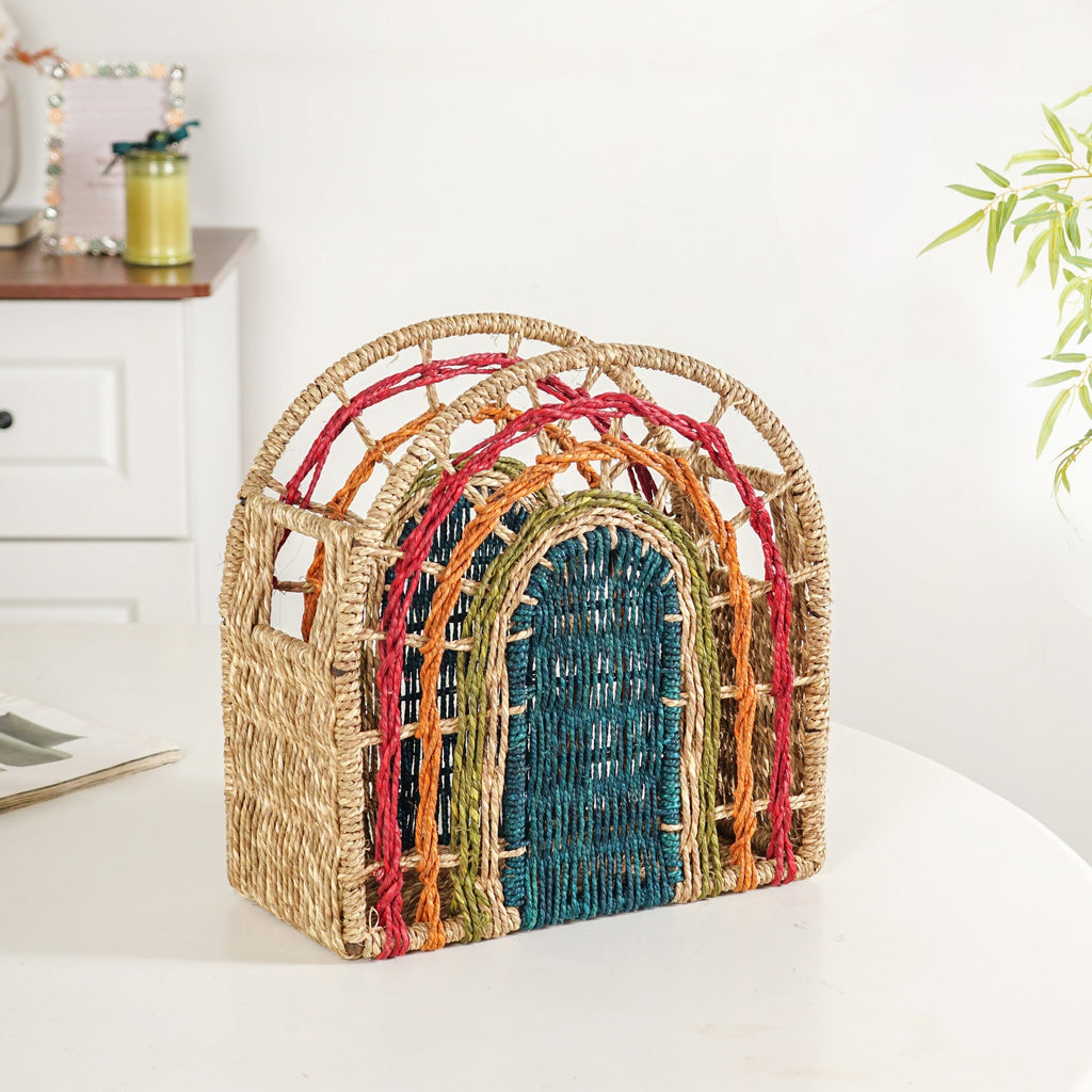 Rainbow Sustainable Sabai Storage Basket Nestasia
