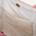 Ecofriendly Handwoven Natural BreezeBag Blush Pink Tote Nestasia