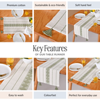 Ecofriendly Cotton Runner 180x33cm Nestasia
